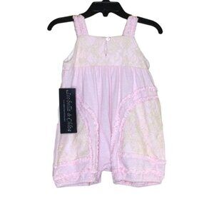 Isobella & Chloe Pink Romper 12 Months NWT